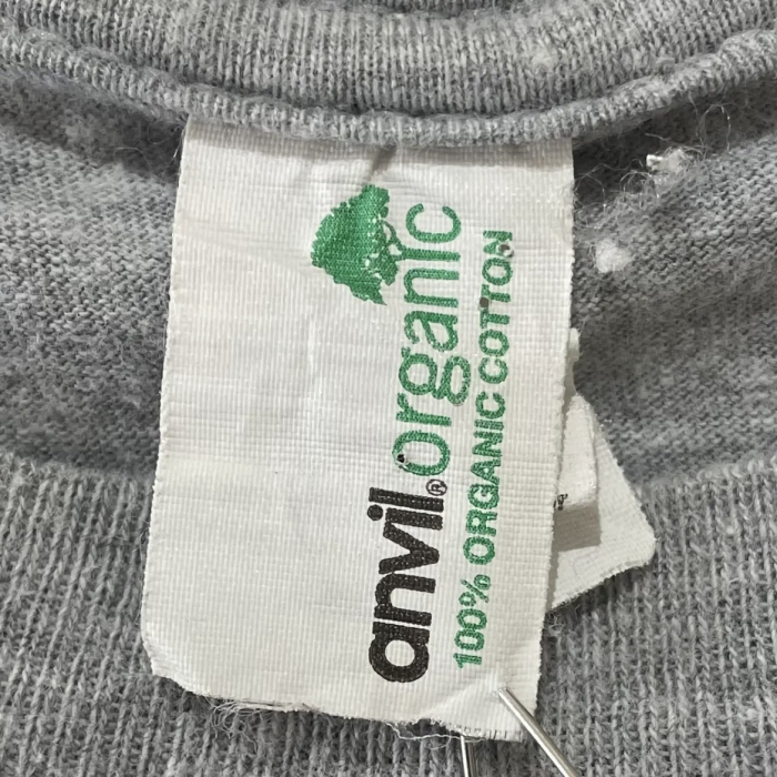 Google logo grey organic cotton T-shirt | Vintage.City 古着屋、古着コーデ情報を発信