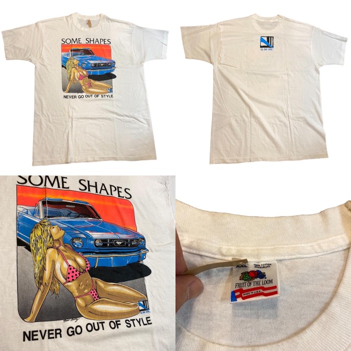 ビンテージ 90年代 マスタング Tシャツ XXL ホワイト | Vintage.City 빈티지숍, 빈티지 코디 정보