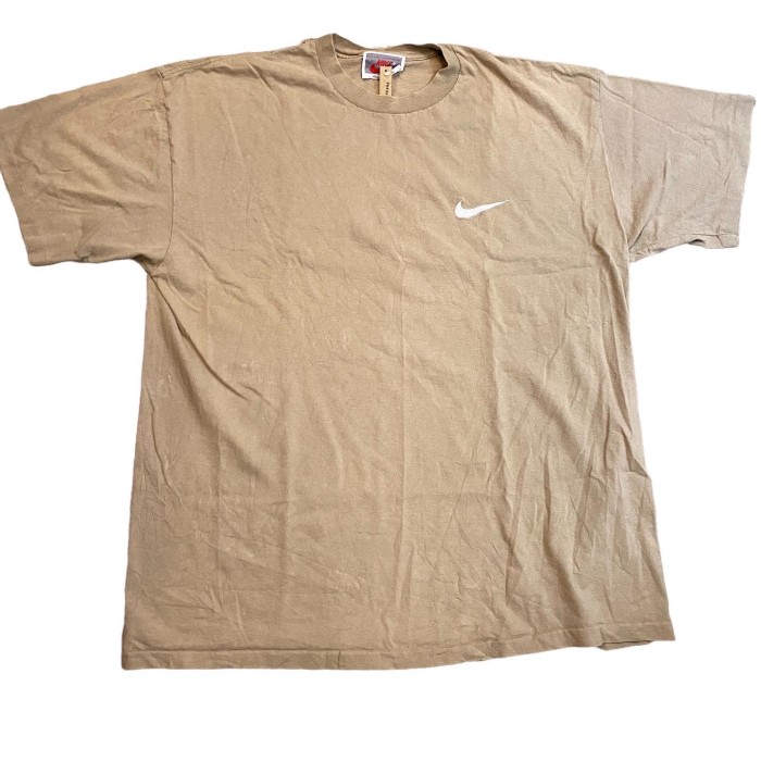 ビンテージ 90年代 ナイキ ロゴ刺繍 Tシャツ XXL ベージュ | Vintage.City 古着屋、古着コーデ情報を発信