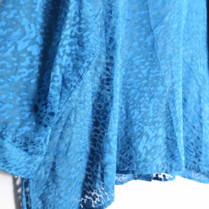 Light blue × leopard print over shirt | Vintage.City ヴィンテージ 古着