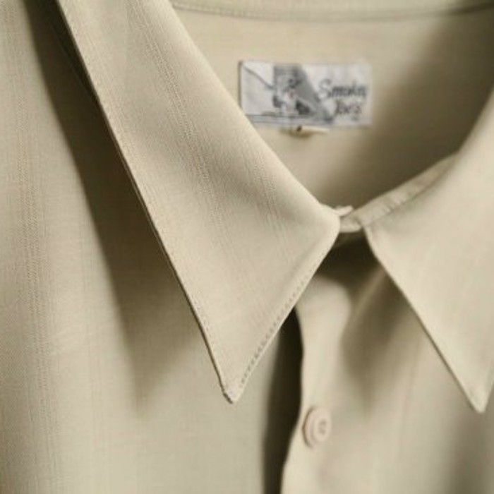 Beige color gradation stripe loose shirt | Vintage.City ヴィンテージ 古着