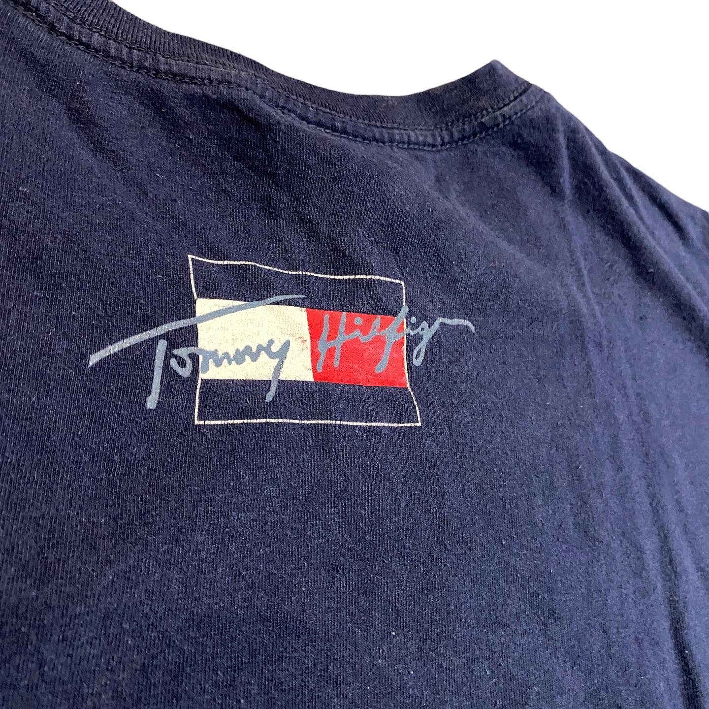 ビンテージ 90年代 トミーヒルフィガー Tシャツ XXL ネイビー 