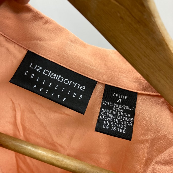 LIZ Claiborne シルク100%半袖シャツ　4 | Vintage.City 빈티지숍, 빈티지 코디 정보