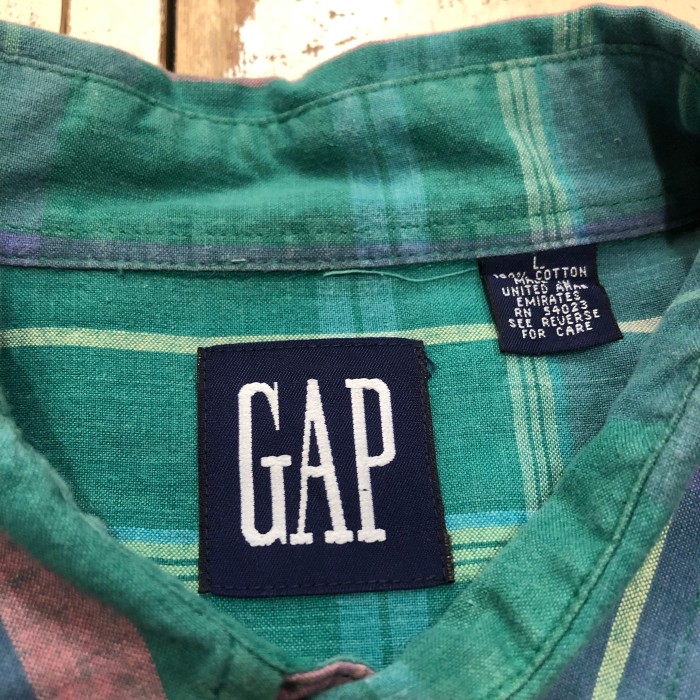 GAP  S/S チェックシャツ | Vintage.City 古着屋、古着コーデ情報を発信