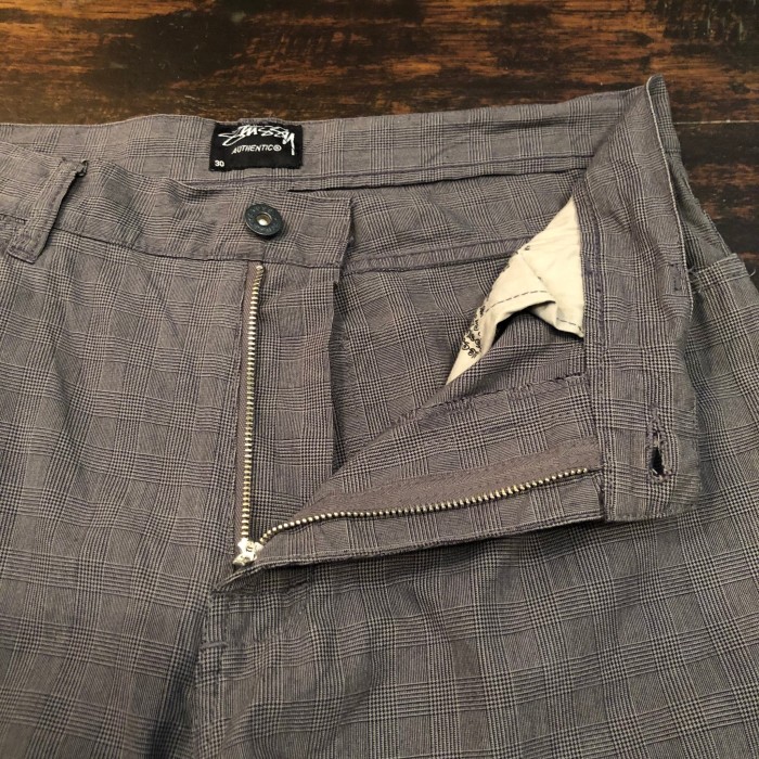 STUSSY/check straight pants/W30 | Vintage.City 古着屋、古着コーデ情報を発信