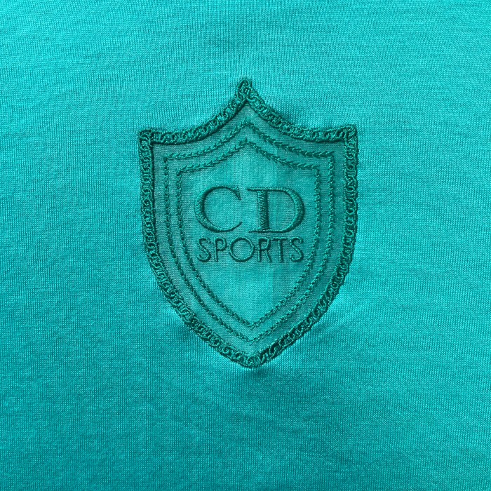 Christian Dior Front Logo Tee Turquoise | Vintage.City 古着屋、古着コーデ情報を発信