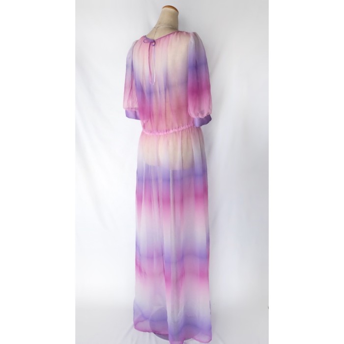 Vintage gradient sheer dress | Vintage.City 古着屋、古着コーデ情報を発信