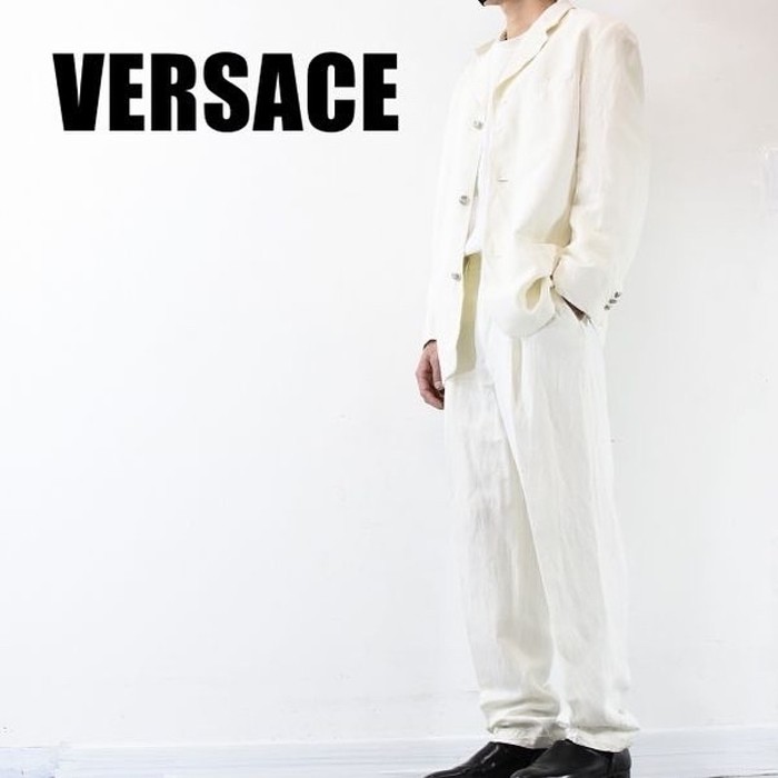 VERSUS VERSACE ヴェルサーチ セットアップ スーツ ホワイト | Vintage