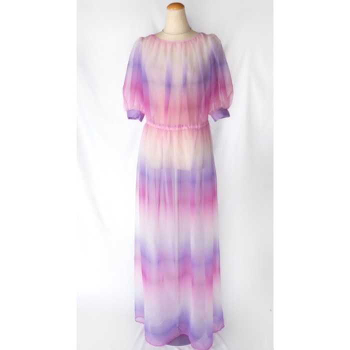 Vintage gradient sheer dress | Vintage.City 빈티지숍, 빈티지 코디 정보