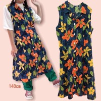 colorful flower dress | Vintage.City ヴィンテージ 古着