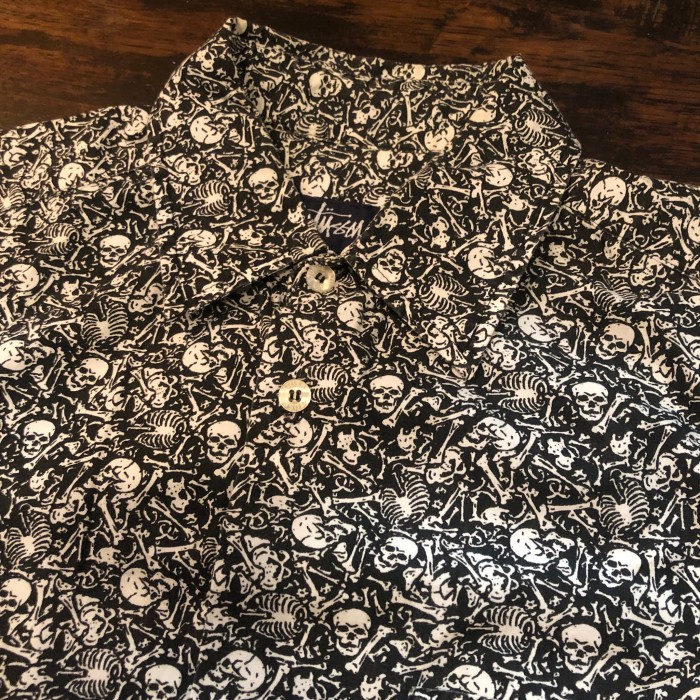 90s OLD STUSSY/Skull print s/s shirt/USA | Vintage.City 古着屋、古着コーデ情報を発信