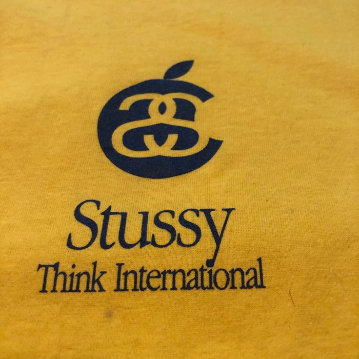 90s OLD STUSSY/Apple Logo Tee/S/USA製 | Vintage.City 빈티지숍, 빈티지 코디 정보