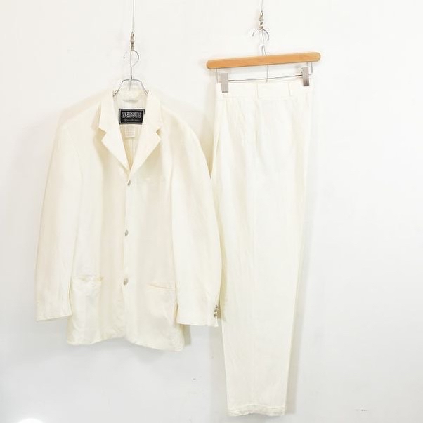 正規品】VERSACE ヴェルサーチ 白スーツ ホワイト イタリア製 白 9750