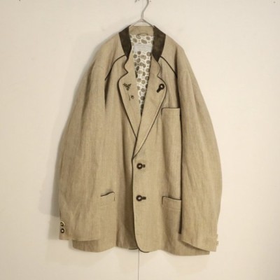 Leather switching embroidery "極上"jacket | Vintage.City 古着屋、古着コーデ情報を発信