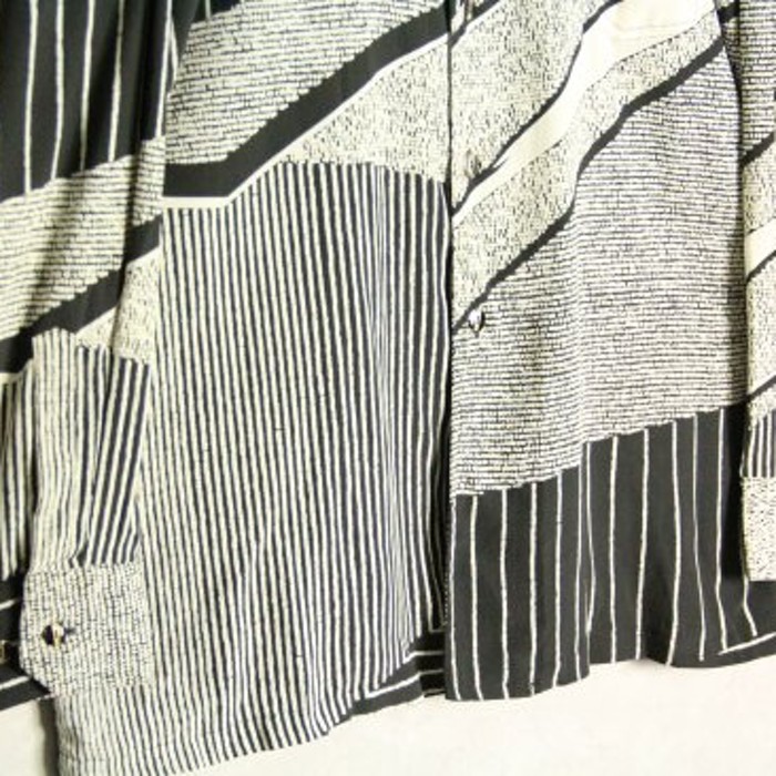 monotone color various line sheer shirt | Vintage.City 빈티지숍, 빈티지 코디 정보