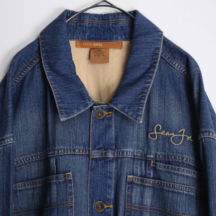 "SEAN JOHN" stitch＆pocket denim jacket | Vintage.City 古着屋、古着コーデ情報を発信