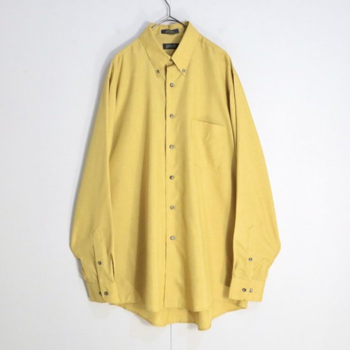 "ARROW" big silhouette yellow shirt | Vintage.City 古着屋、古着コーデ情報を発信