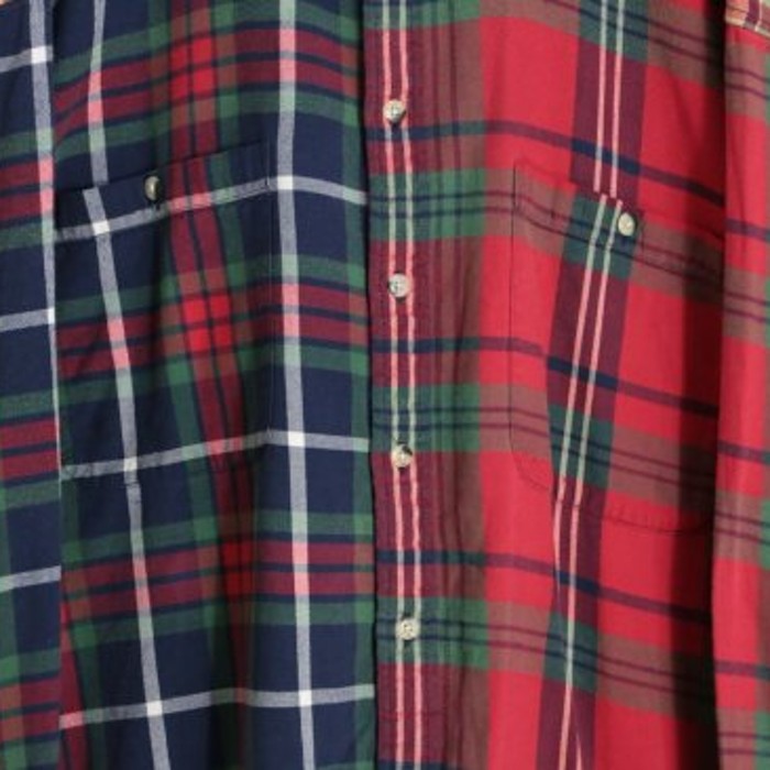 3 pattern check design remake styleshirt | Vintage.City 古着屋、古着コーデ情報を発信