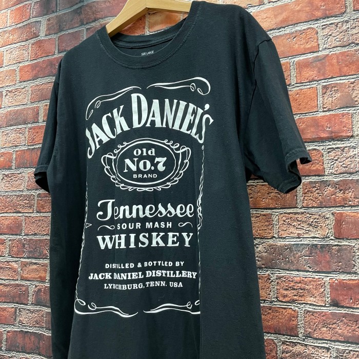 ジャックダニエル Jack Daniel's Tシャツ No.7 ブラック L | Vintage.City