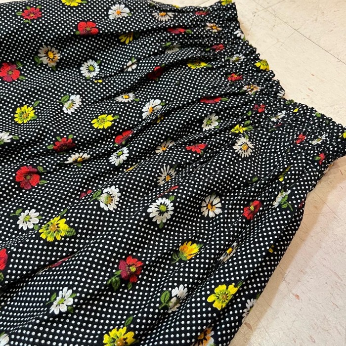 flower cotton long skirt | Vintage.City 古着屋、古着コーデ情報を発信