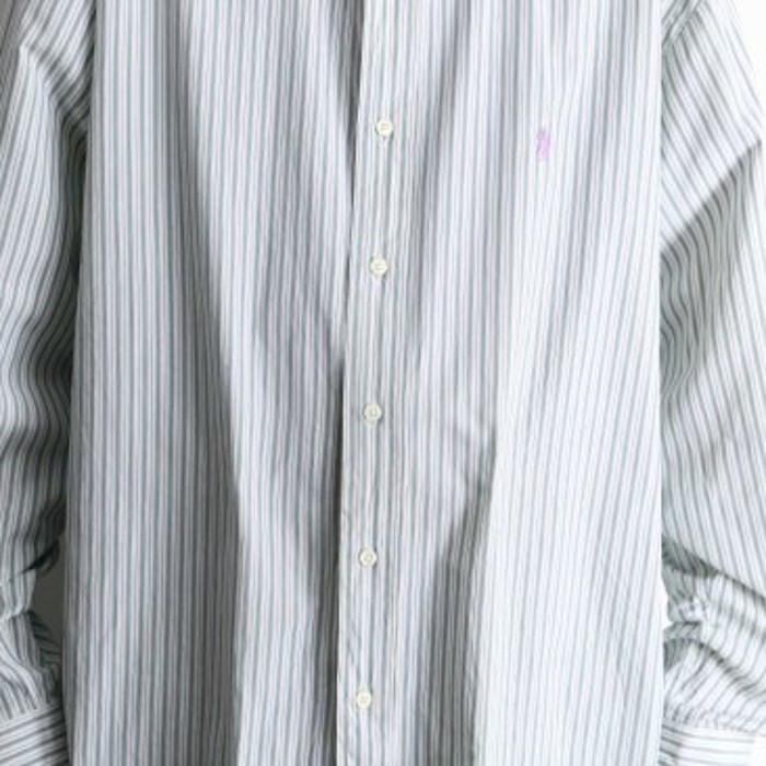 "Polo by RL" cold color thick thin strip | Vintage.City 古着屋、古着コーデ情報を発信