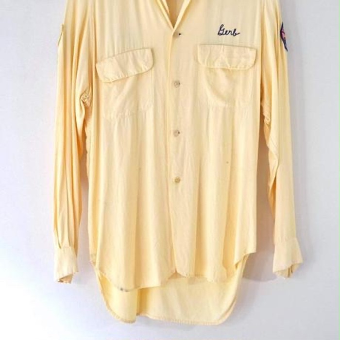 Puritan swingster 50sレーヨンL/Sオープンカラーシャツma | Vintage.City 古着屋、古着コーデ情報を発信
