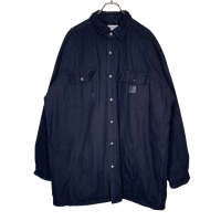 Carhartt   シャツジャケット　XL（2XL相当）革パッチ　コットン10 | Vintage.City ヴィンテージ 古着