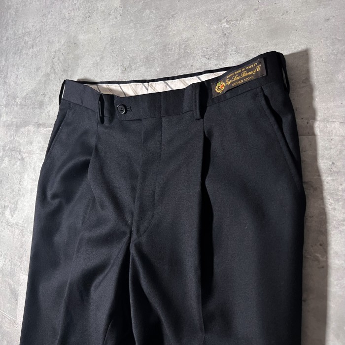 ロロピアーナ ブラック ライトウール スラックスパンツ 黒 W33 | Vintage.City 古着屋、古着コーデ情報を発信