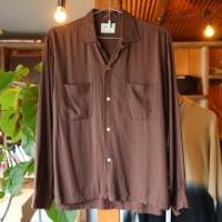60's TOWNCRAFT Rayon Shirt Brown | Vintage.City ヴィンテージ 古着