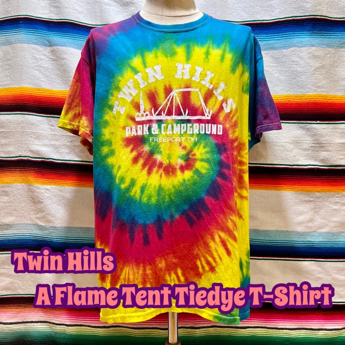 TWIN HILLS Aフレーム テントプリント タイダイ Tシャツ | Vintage.City 古着屋、古着コーデ情報を発信