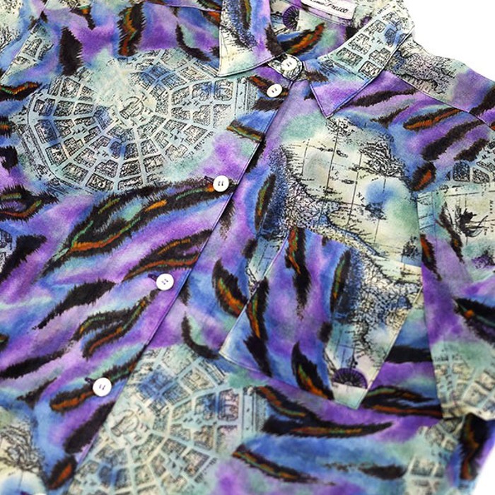 80s All Over Sheer S/S Shirt Size L 相当 | Vintage.City 古着屋、古着コーデ情報を発信