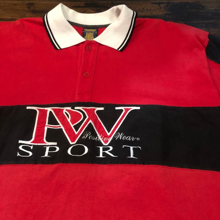 90s positive wear sports/polo shirt/USA製 | Vintage.City 빈티지숍, 빈티지 코디 정보