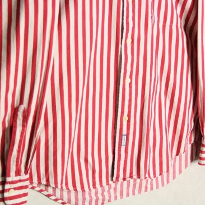 "Polo RL" red stripe plain shirt | Vintage.City 古着屋、古着コーデ情報を発信