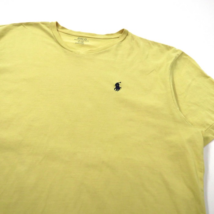 POLO RALPH LAUREN ビッグサイズ VネックTシャツ L イエロー | Vintage.City 빈티지숍, 빈티지 코디 정보