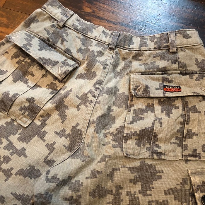 90s OLD STUSSY/OUTDOOR/camo cargo shorts | Vintage.City 古着屋、古着コーデ情報を発信