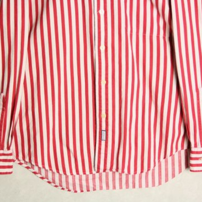 "Polo RL" red stripe plain shirt | Vintage.City 빈티지숍, 빈티지 코디 정보