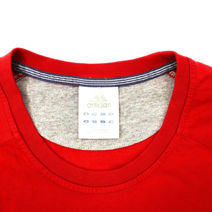 ADIDAS ビッグサイズTシャツ 2XO レッド コットン ロゴ刺繍 トルコ製 | Vintage.City 古着屋、古着コーデ情報を発信