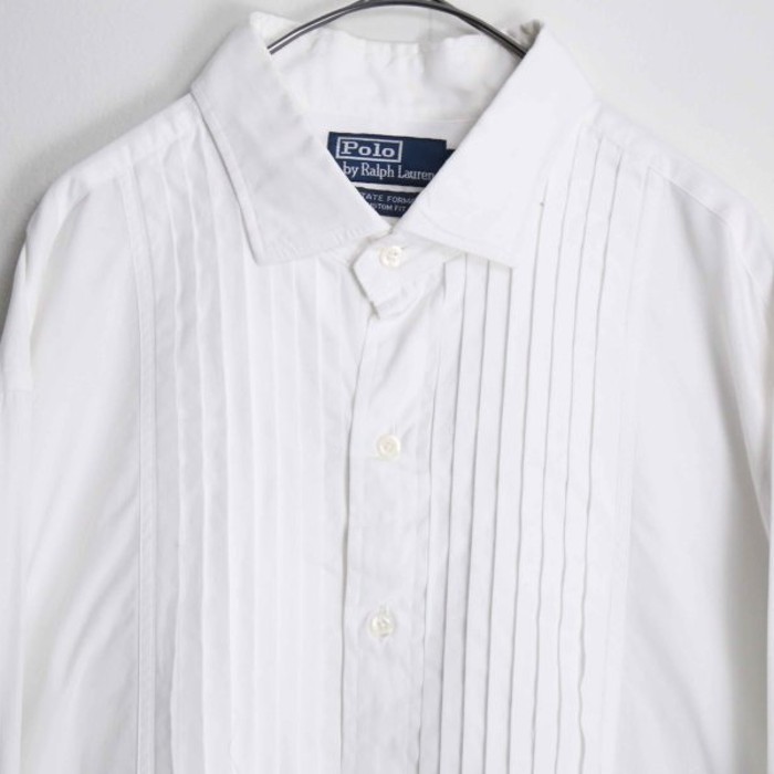 "Polo by RL" cotton pleats dress shirt | Vintage.City 빈티지숍, 빈티지 코디 정보