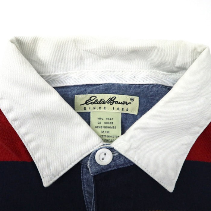 EDDIE BAUER ビッグサイズ ラガーシャツ M マルチボーダー コットン | Vintage.City 古着屋、古着コーデ情報を発信
