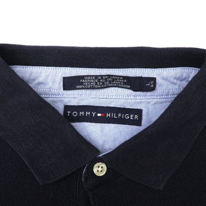 TOMMY HILFIGER 長袖ポロシャツ ラガーシャツ 90s スリランカ製 | Vintage.City 古着屋、古着コーデ情報を発信
