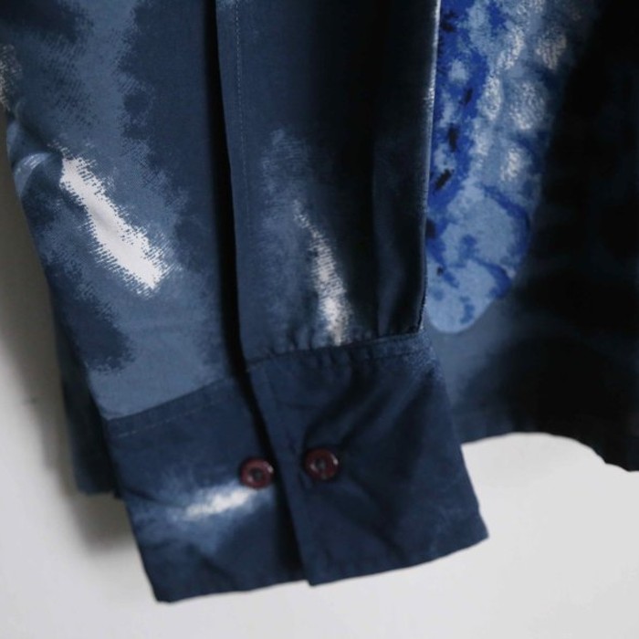twin dragons pattern loose poly shirt | Vintage.City Vintage Shops, Vintage Fashion Trends