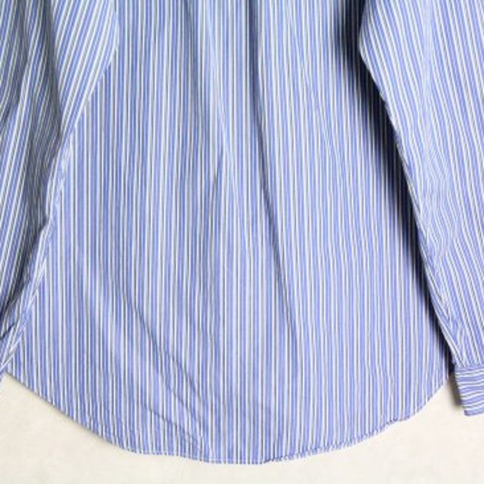 "Ralph Lauren" blue stripe design shirt | Vintage.City 古着屋、古着コーデ情報を発信