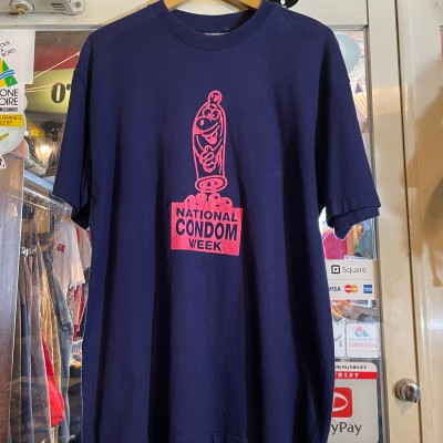 90's エロTee NATIONAL CONDOM WEEK | Vintage.City 古着屋、古着コーデ情報を発信