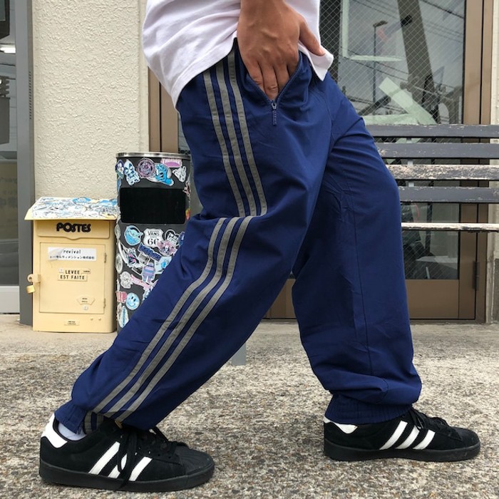 90s adidas アディダス　ジャージ　トラックパンツ　ダブルニー　刺繍