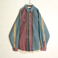 dirty color stirpe cotton shirt | Vintage.City 빈티지숍, 빈티지 코디 정보