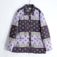 Ornament pattern purple gobelin jacket | Vintage.City 빈티지숍, 빈티지 코디 정보
