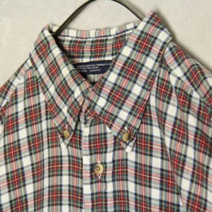 classic color check button down shirt | Vintage.City 古着屋、古着コーデ情報を発信