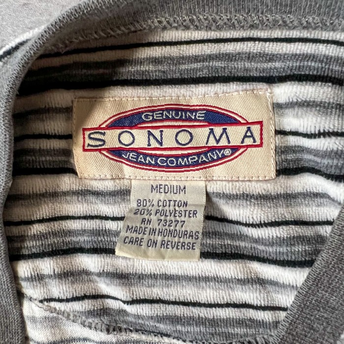 90年代 ソノマ パイル生地 ボーダーtシャツ オールドサーフ | Vintage.City 古着屋、古着コーデ情報を発信