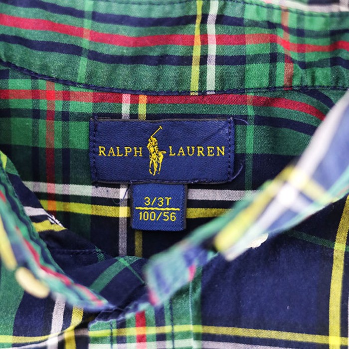Ralph Lauren Check BD Shirt Size 3歳 相当 | Vintage.City 빈티지숍, 빈티지 코디 정보