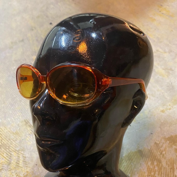 90s-00s orange lens oval sunglasses | Vintage.City 빈티지숍, 빈티지 코디 정보